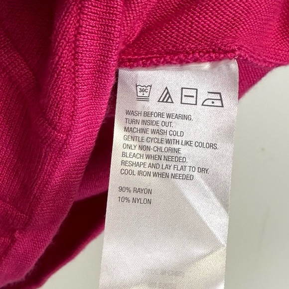 C Wonder Sweater Womens Size Large Pink Scoop Neck Cutouts - Picture 5 of 9